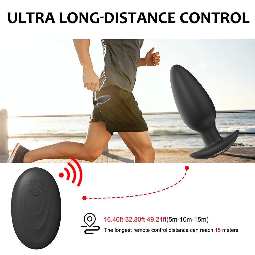 Plug Anal Vibração De Impacto Magnética Controle Remoto