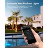 Pool Pump Timer, Outdoor Wi-Fi Box, Heavy Duty 40A 120-277 VAC 2HP Wireless Controller Timer, Water Heater 5