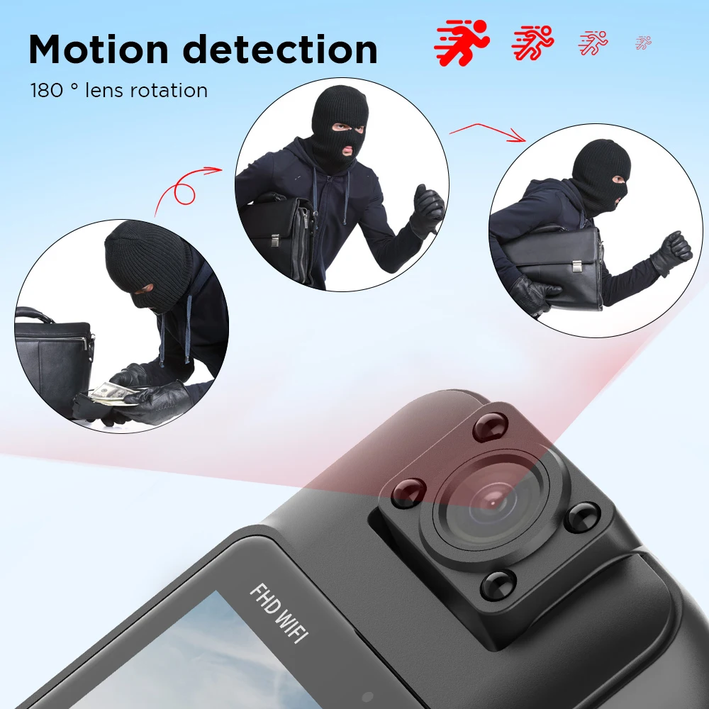 4K Mini WLAN Kamera mit Nachtsicht – Clip-On Bodycam Pro