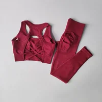 2PCS Sports Bra Women's Set Professional Fitness Tank Top Bra Shockproof Running Leggings Yoga Suit Beautiful Back Bra Clothing - Image 6