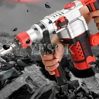220V Rotary Hammer Impact Drill Set 2200W Multi-Function Electric Hammer，Drill，Electric Pick 4 IN 1 Electric Concrete Perforator 2