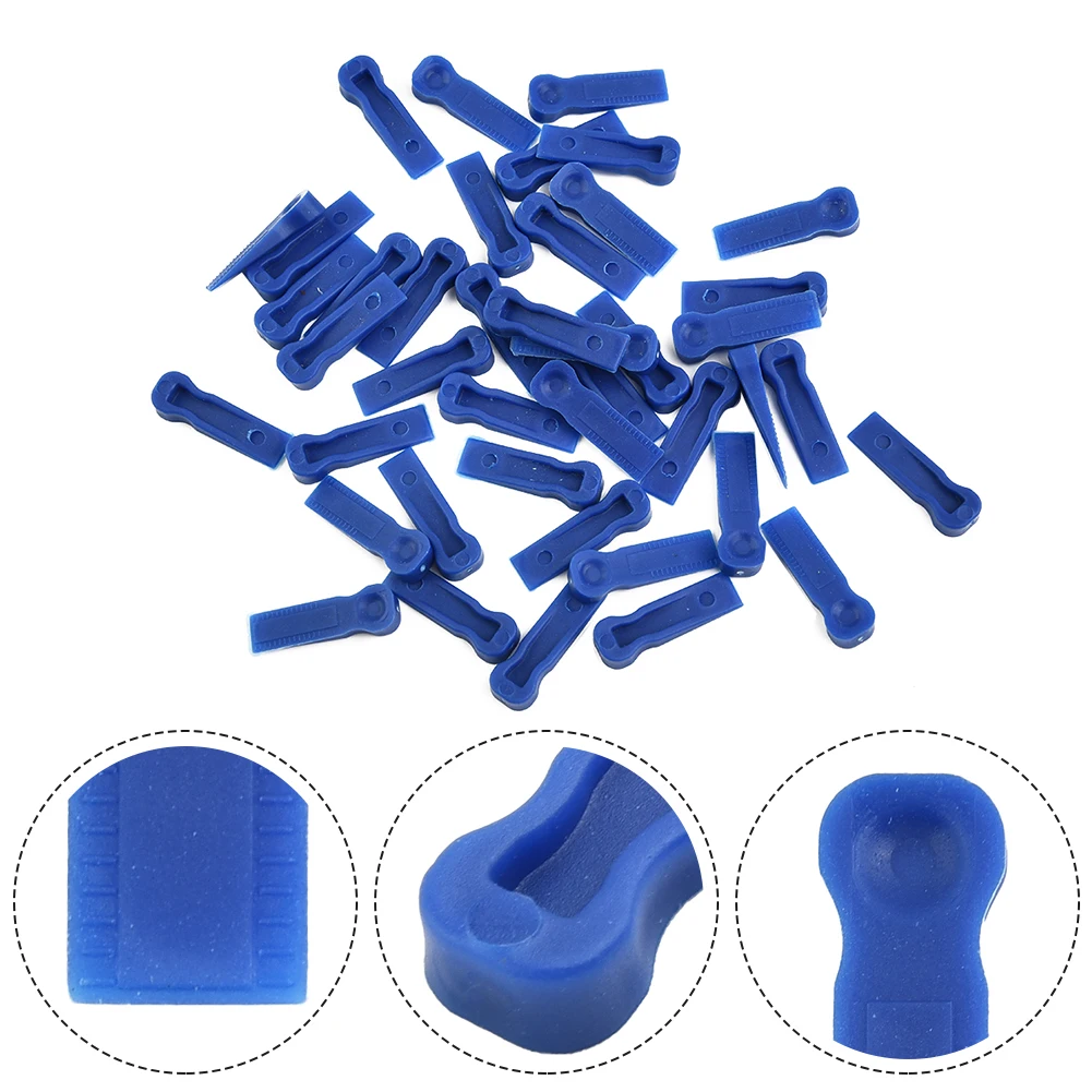 

100Pcs Tile Adjustment Wedge Tile Leveling System Locator Spacers Reusable Plastic Tile Spacers Positioning Clips Tile Tool