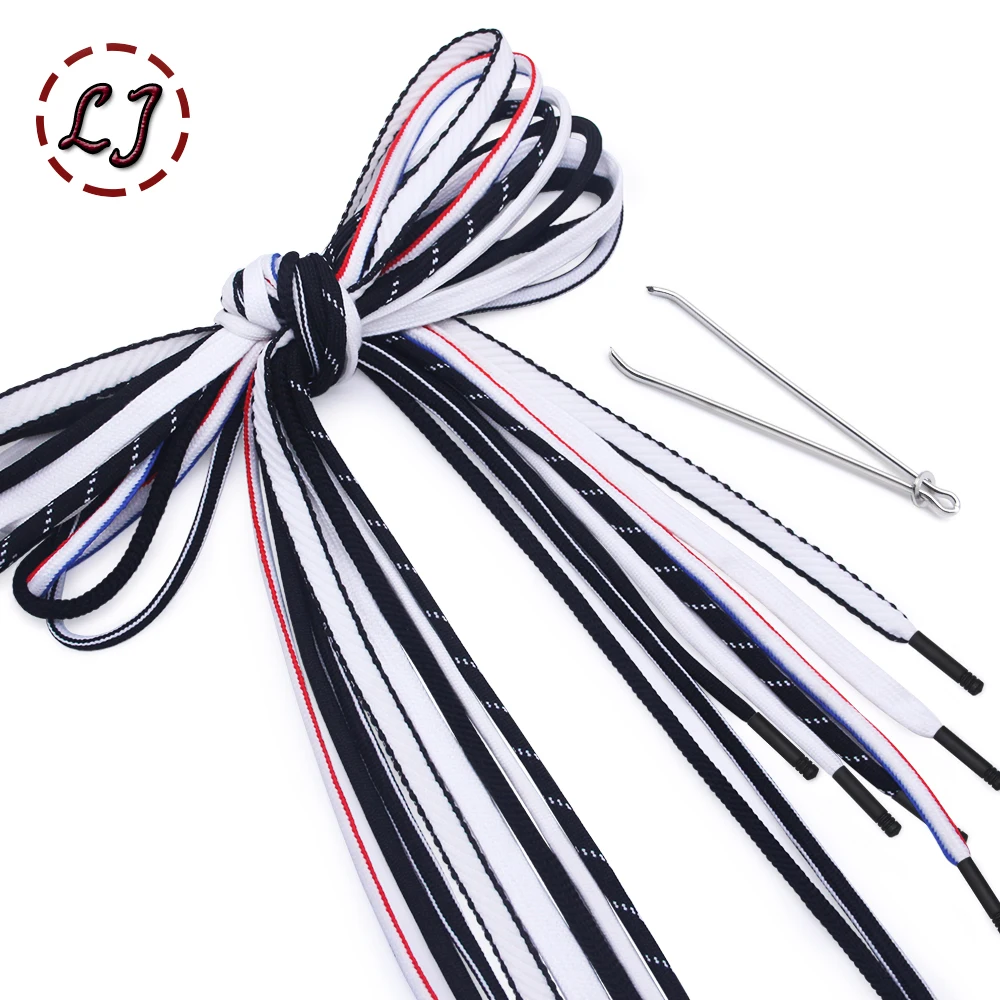 Sweatpants Drawstring Strap Metal Head Sports Pants Cotton Rope Belt Hoodies Accessories DIY Sewing Band Supplies 2pcs