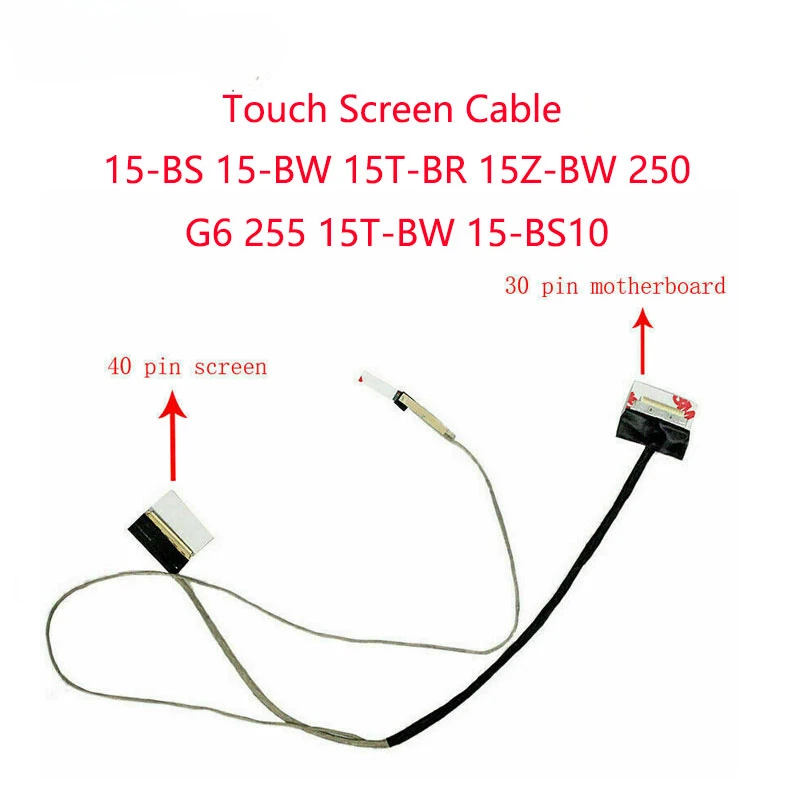 Cavo Touch Screen Sostitutivo Per Laptop Per Hp 15-Bs 15-Bw 15T-Br 15Z-Bw 250 G6 255 15T-Bw 15-Bs10 Dc02002Y000