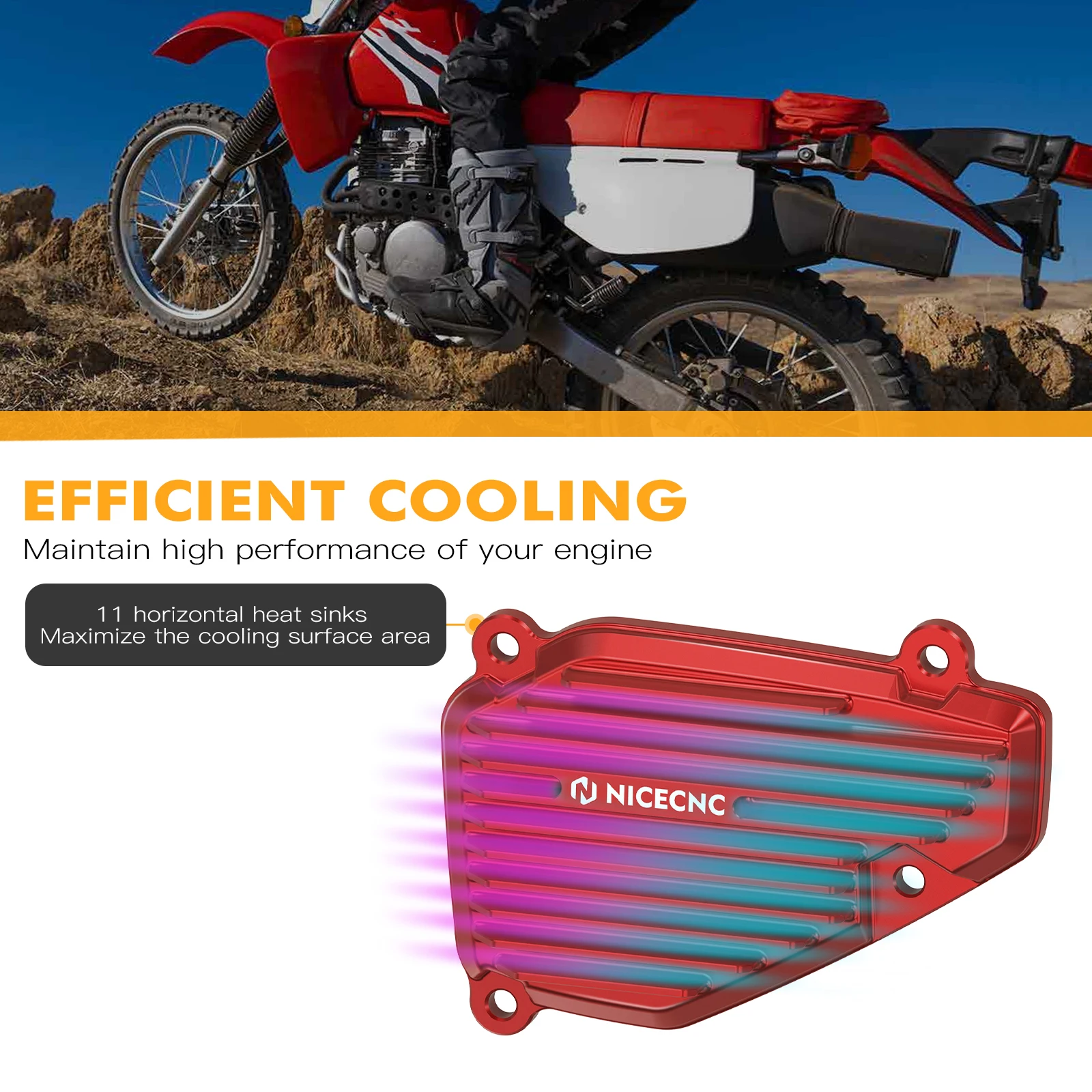 NICECNC Für Beta Xtrainer 300 2015–2022, RR300 RR250 2013–2024, Motorrad-Abstandshalter für linke Kraftventilabdeckung und Auslassventil – Detail 13