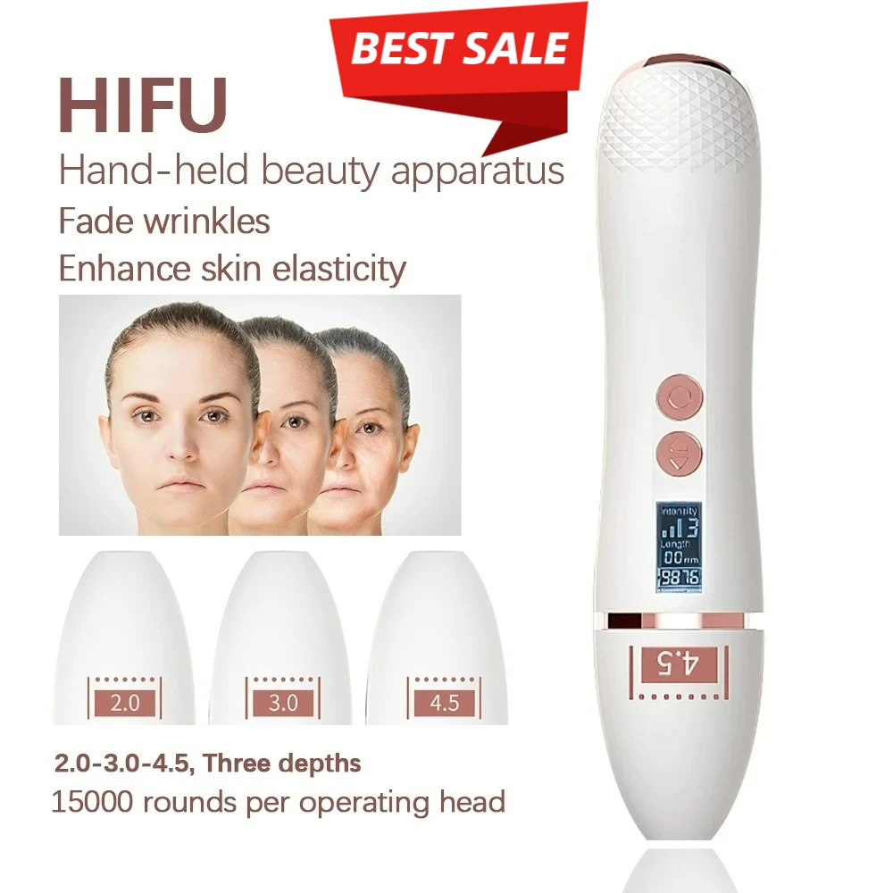 At Home 7D HIFU Lifting Device for Facial Anti Aging and Wrinkle Reduction Precise Skin Tightening Eye Neck Care Massager Tool