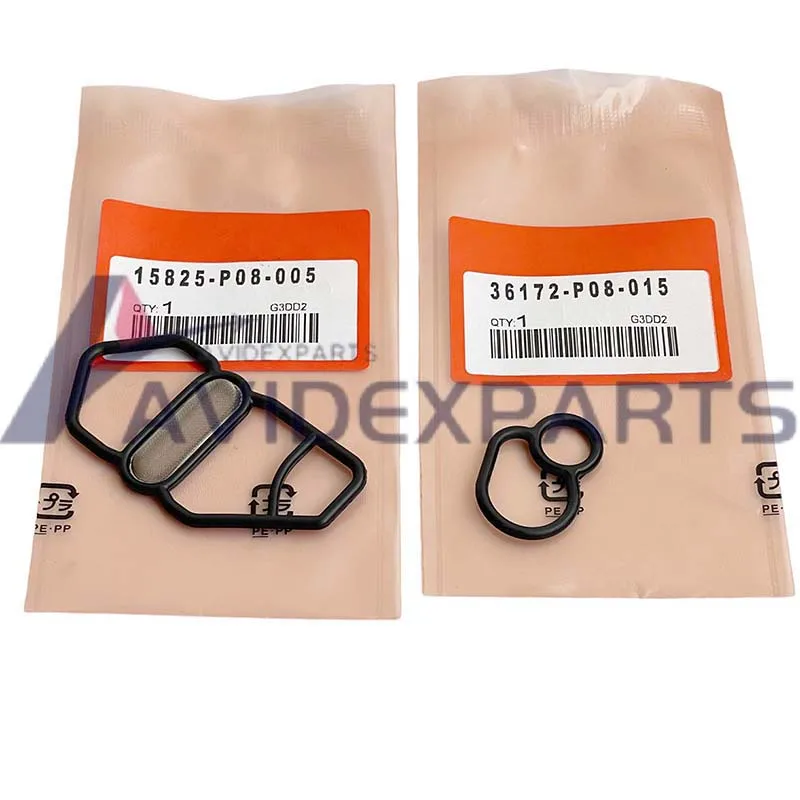 36172-P08-005 / 36172-P08-015 / 15825-P08-005 For honda GSR NSX D16Z6 B18C1 B16A2 B18C5-Upper + Lower Solenoid Gasket Kit Pac rubber gasket aluminum gasket kits