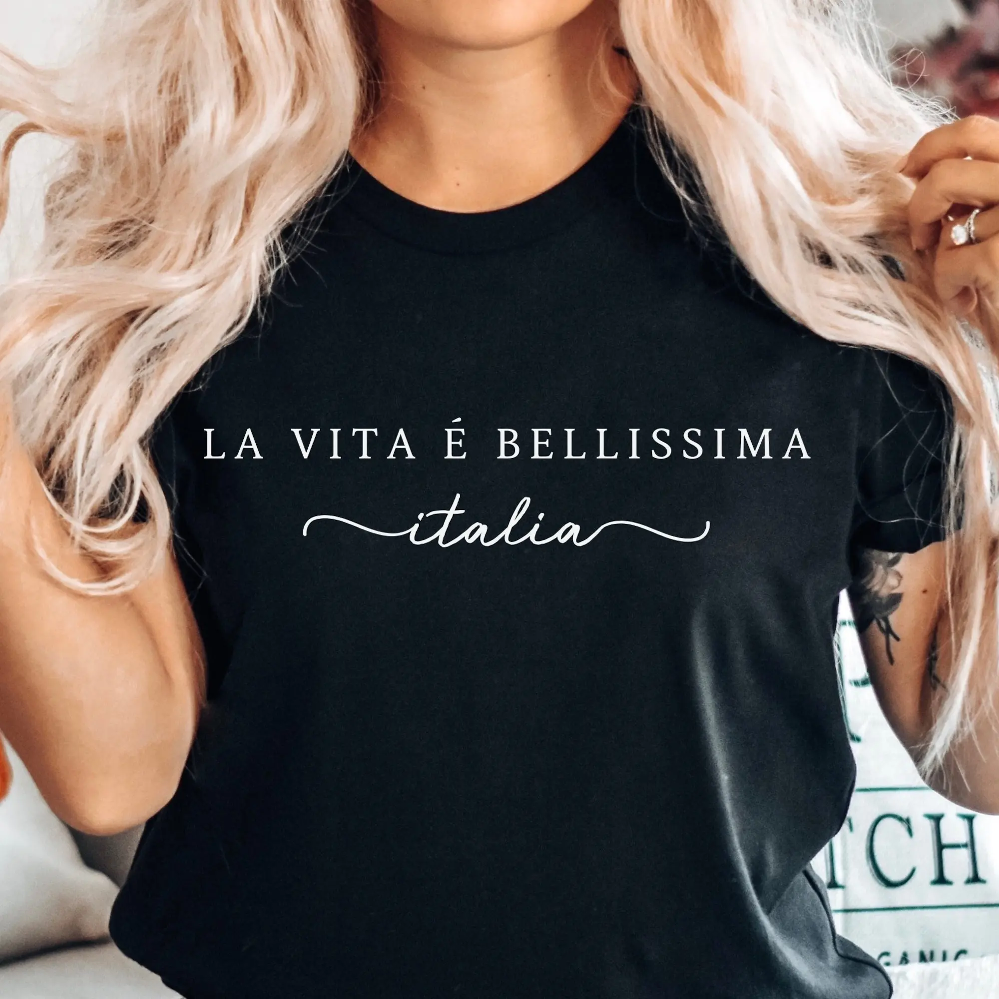 Camicia Italia, La Vita É Bellissima, La Vita È Bella, T-Shirt Regalo Italiana, Unisex
