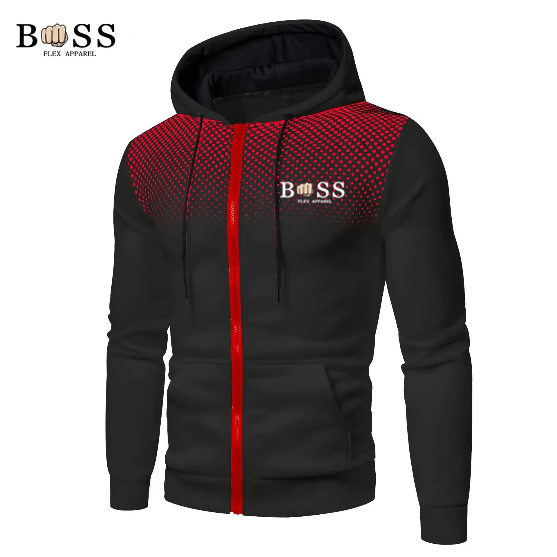 Men's Hoodie Sweatshirts Men's Fashion Casual Zip Up Hoodie Pullover Top 2024 Spring Sweatshirt Men's Jogging Sportswear