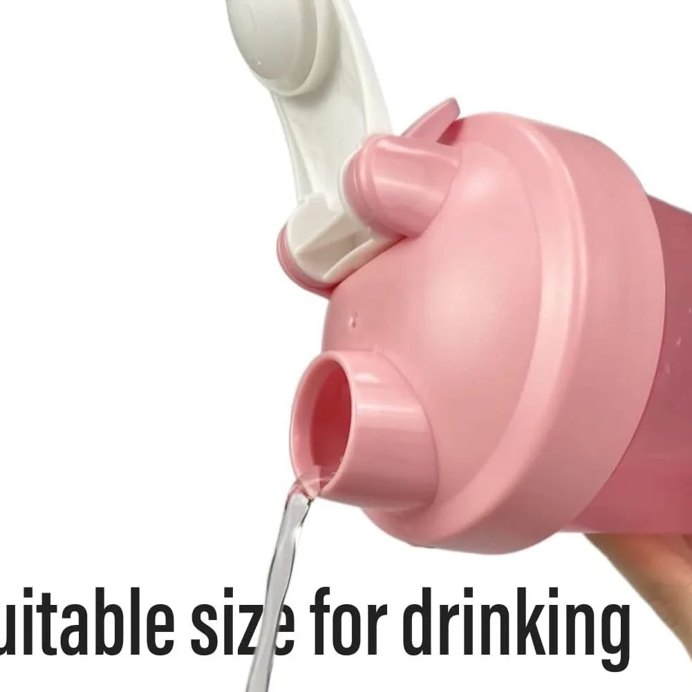 Shaking Cup 600ml/20oz Sports with Metal Stirring Ball for Protein Powder Mixing Hydration