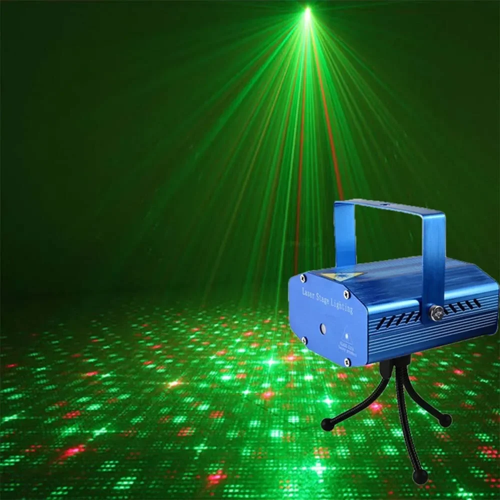 Portable Remote Control LED Stage Light DJ KTV Disco Lamp Projector Laser Lights for Party