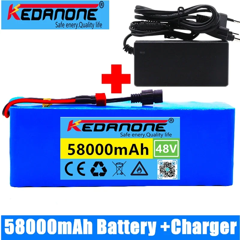 

Special offer 48v lithium ion Batterie 58Ah 1000w 13S3P 18650 li-ion Battery Pack For 54.6v E-bike Electric bicycle Scooter