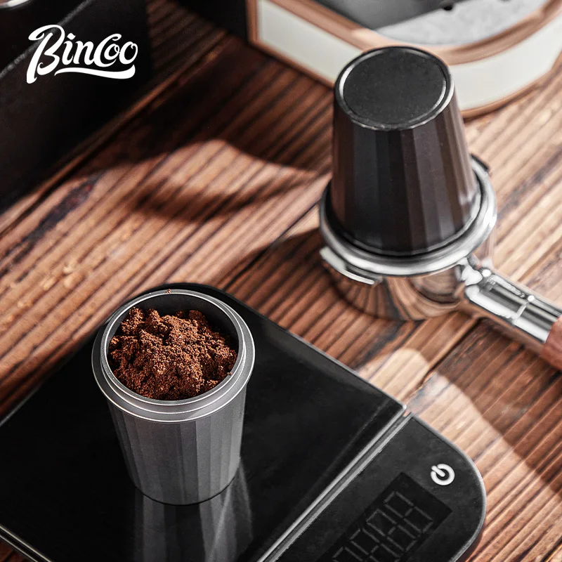 

Bincoo 51-58mm Coffee Dosing Cup Sniffing Mug for Espresso Machine Aluminum Alloy Coffee Powder Cup Feeder Drop Shipping