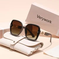 1 paire de lunettes de soleil carrées classiques rétro pour femmes, lunettes de soleil anti-UV, lunettes de soleil haut de gamme, choix de cadeau idéal 6