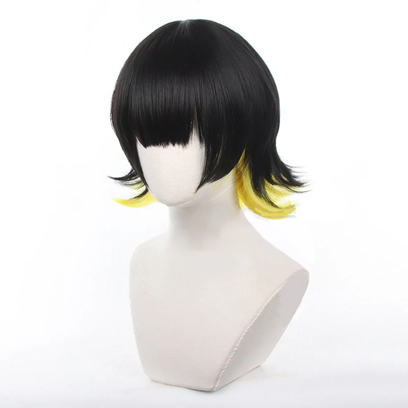 Anime Blue Lock Bachira Meguru Cosplay Wig Men Heat Resistant Synthetic Wig Halloween Carnival Role Play Props cosplay wig