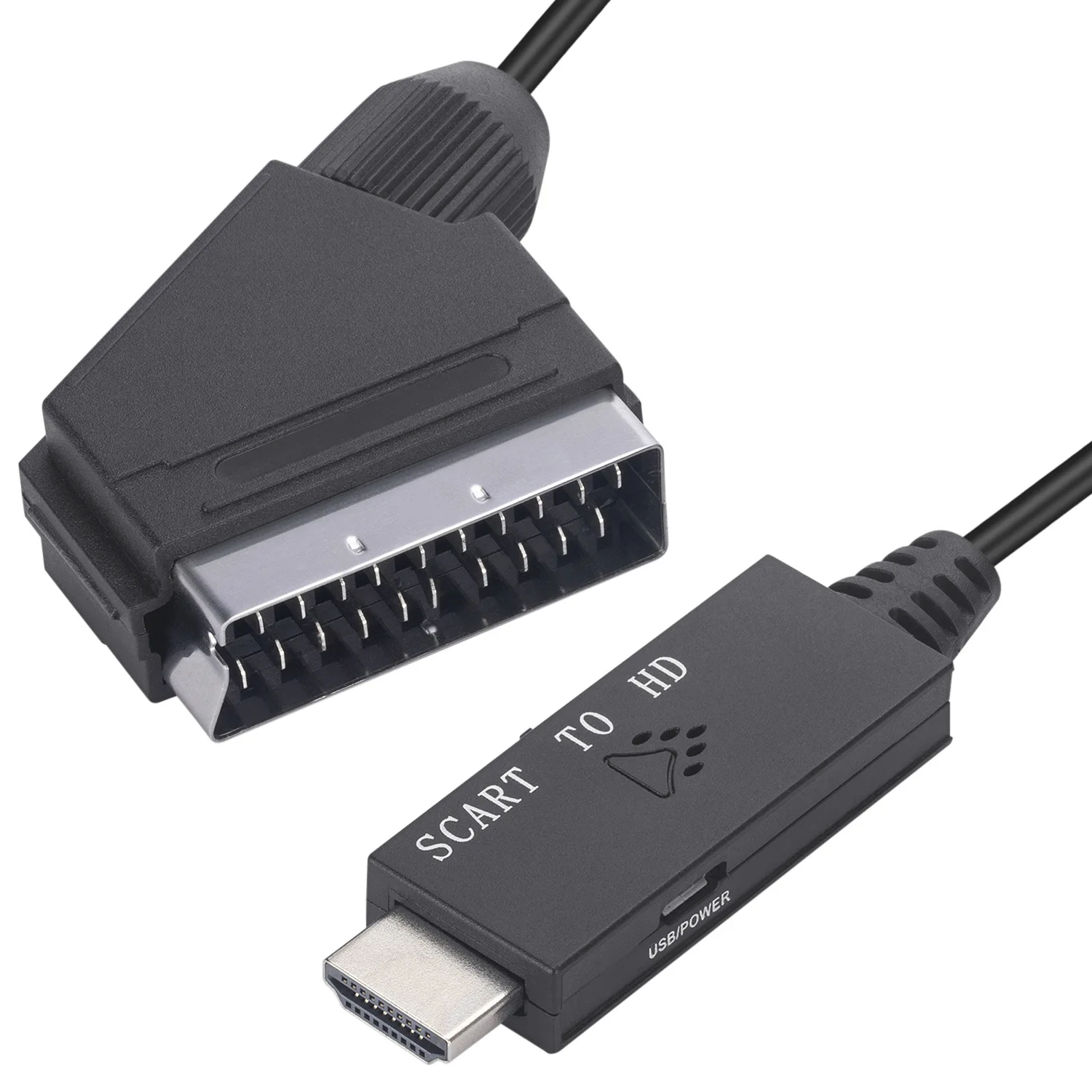 Scart to HDMI Adapter Converter Scart HDMI 1080P with Scart Input Cable HDMI Output Port for HDTV STB VHS Xbox PS3 DVD 6
