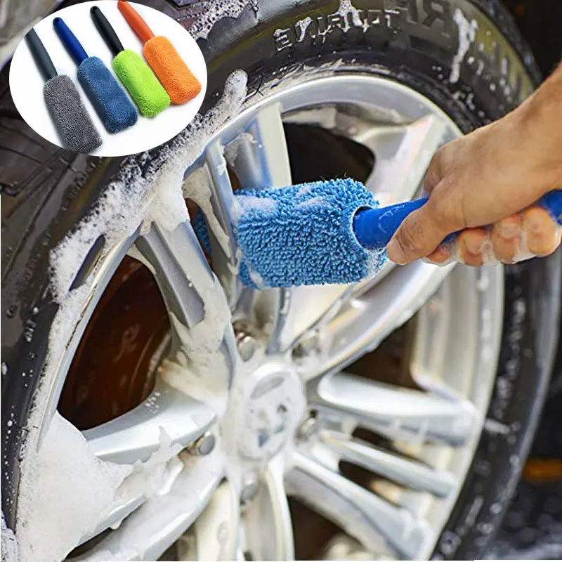 Wheel Brush, Microfiber Wheel Cleaner Brush For Wheel And Rim