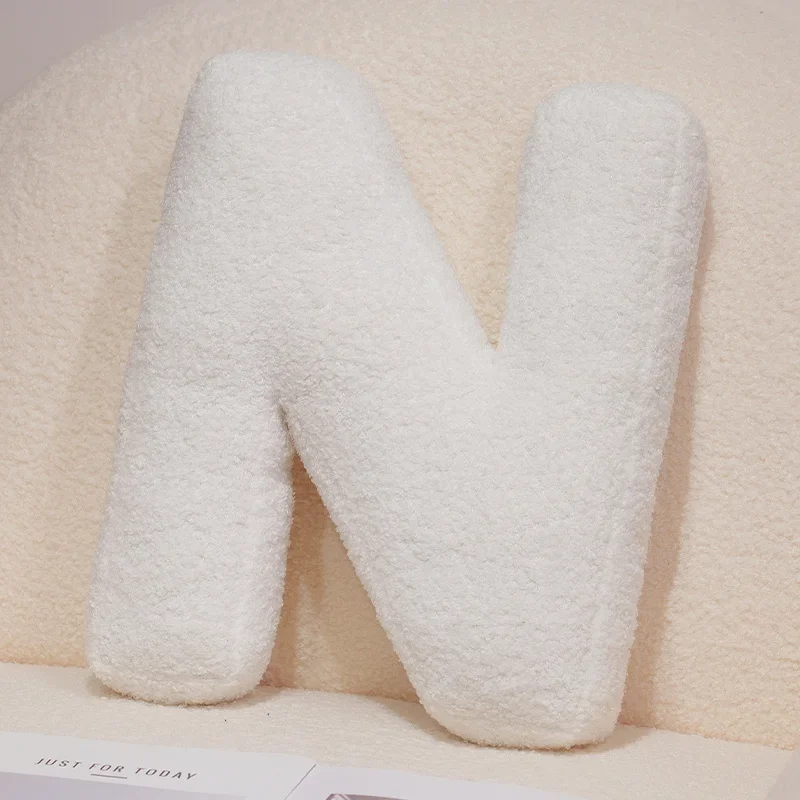 Handcrafted 26-Letter Throw Pillow - Decorative Party Gift for Bedroom and Baby Showers