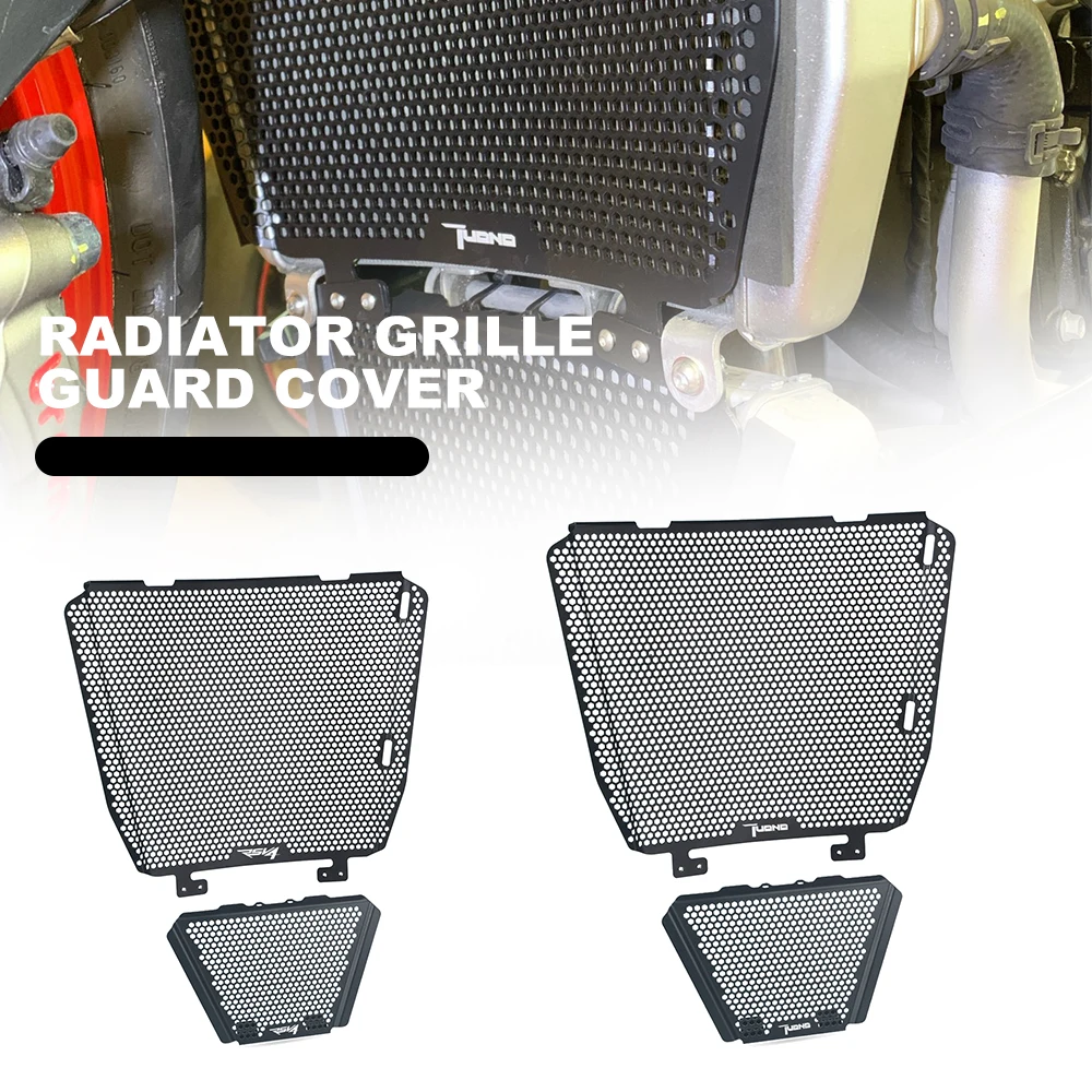 

Motor Radiator Guard Grille Cover Protector oil cooler Cover For Aprilia Tuono V4 1100 Factory 17 2021 RSV4 1000 APRC RF 1100RR