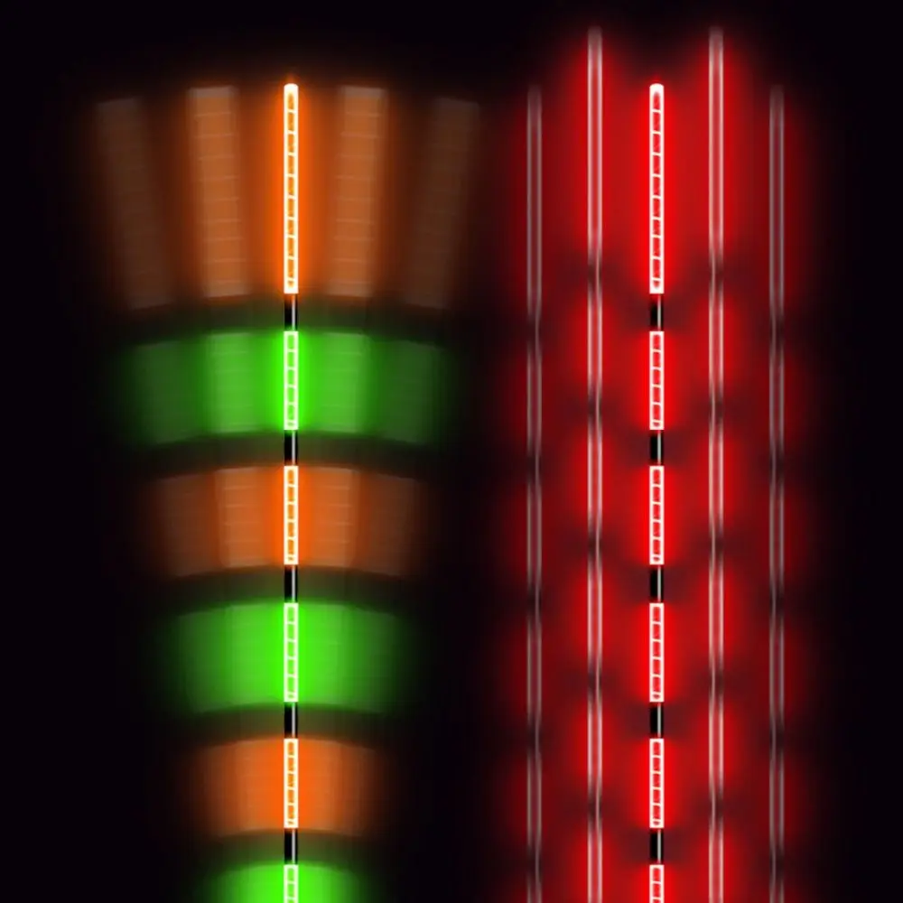 Smart Led Fishing Float Highly Sensitive Remind Buoy Gravity Sensor Glowing Electric Night Fishing Strobe Long Tail