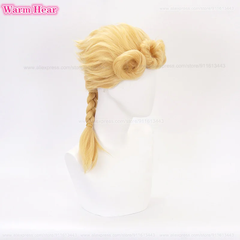 Giorno giovanna cosplay Paróka Anime wigs stv Arany- cosplay Anime Paróka Gabalyodik Ellenálló Szintetikus wigs + Paróka kupak