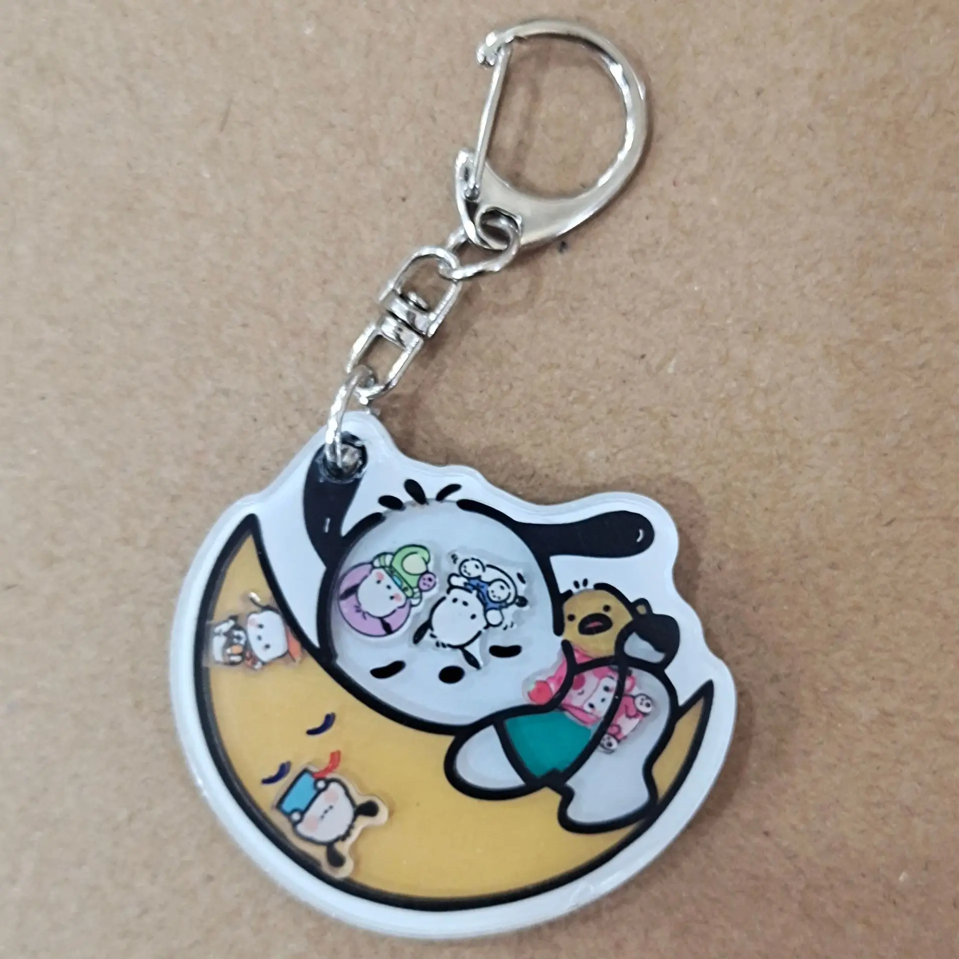 Kawaii Sanrio Shaker Key Holder Keychain Hanger Accessories Cute Anime Shaker Car Keychain Charms Pendant Ornaments Girls Gift 3