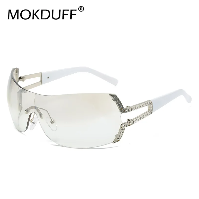 

Oversize Sports Men's Cycling Sun Glasses Punk One Piece Goggle Women 2000'S Brand Designer Sun Glasses Y2k Sunglasses