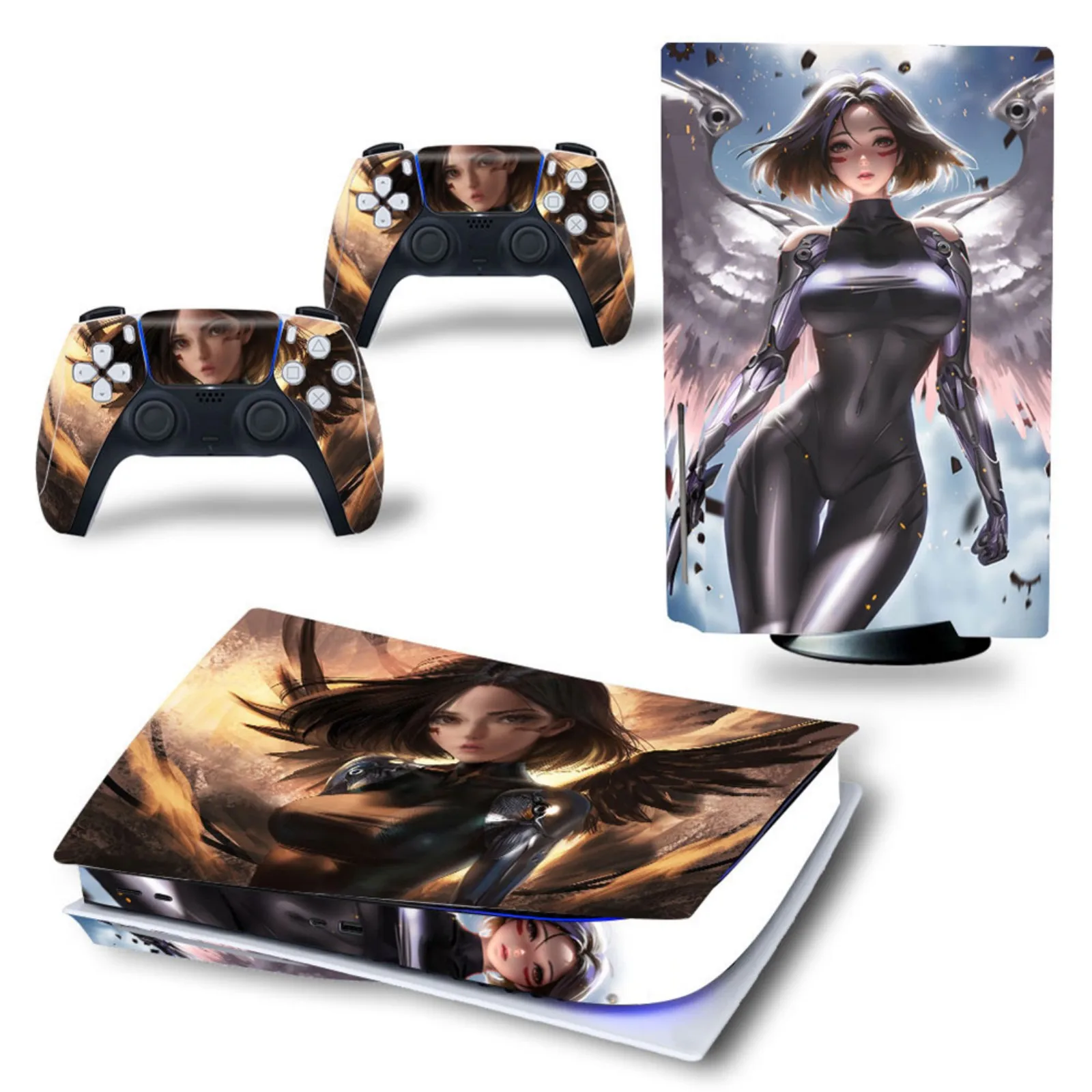 Per Ps5 Console Skins Versione A Disco Autocollants Disque Ps5 Aufkleber Compatibile Con Pegatinas Ps5 Control Adesivi Ps5 Zubehr