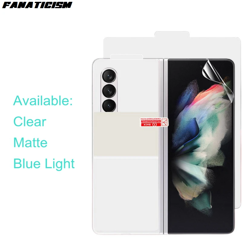 Pellicola Idrogel Tpu Trasparente A Copertura Totale Per Galaxy Z Fold, W23, Honor, Magic V, Vs, Luce Blu, Pellicola Salvaschermo Opaca, 50-500 Pezzi