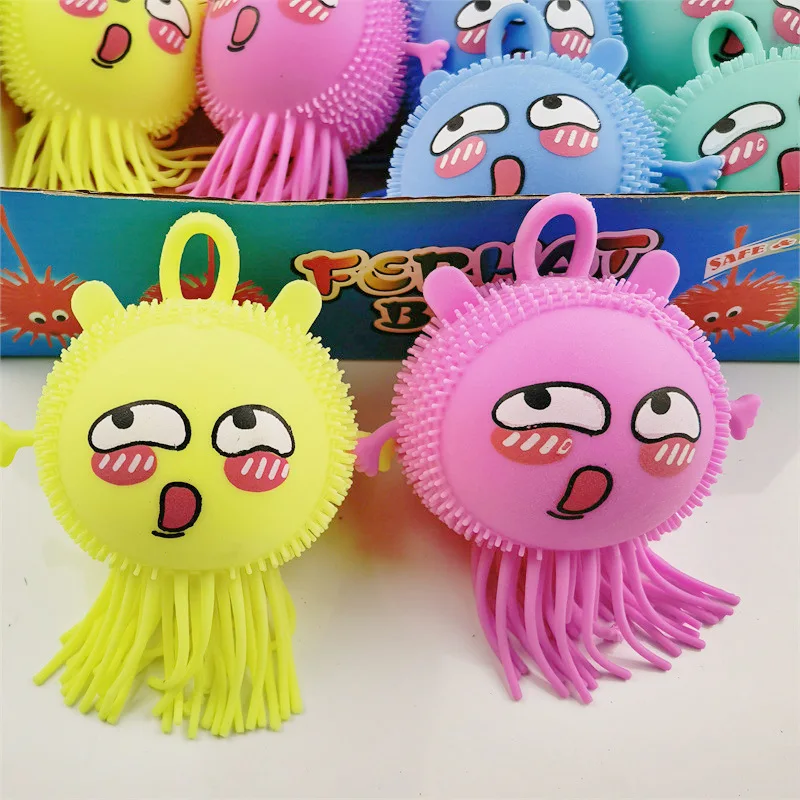 

Creative cute cartoon aquarium animals Light up baby octopus LED flash Macaron-colored baby octopus