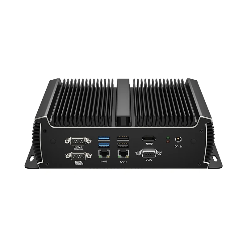Helor Fanless Industrial Mini PC with Inter Core i5-1135G7 DDR4 Support Windows10/11 LINUX Pfense 3G/4G LTE WIFI Computer 2