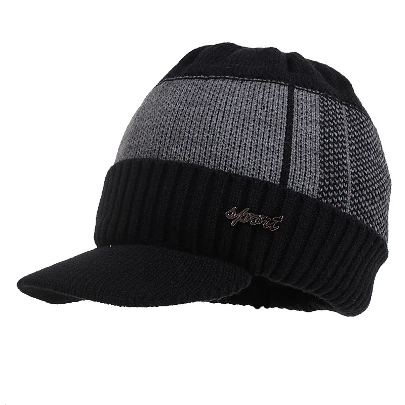 Hats For Skullies Beanie Winter Cap Men Women Wool Scarf Caps Set Balaclava Mask Gorras Bonnet Knitted Hat_voghion.com