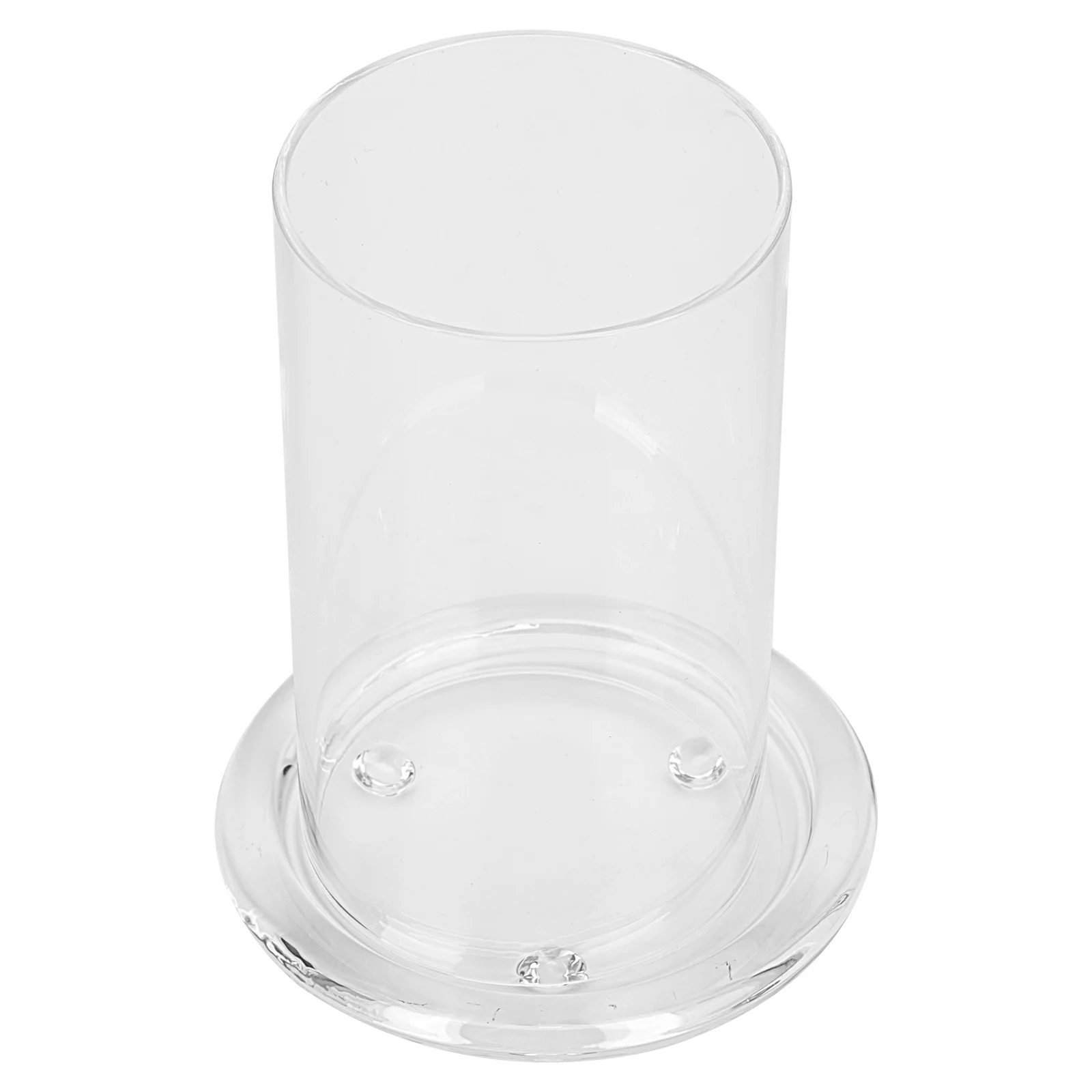 

1 Set Glass Dome with Base Clear Holder Decorative Display Dome Cloche Bell Jar Cover for Cover Dessert Cheese Candy Plants