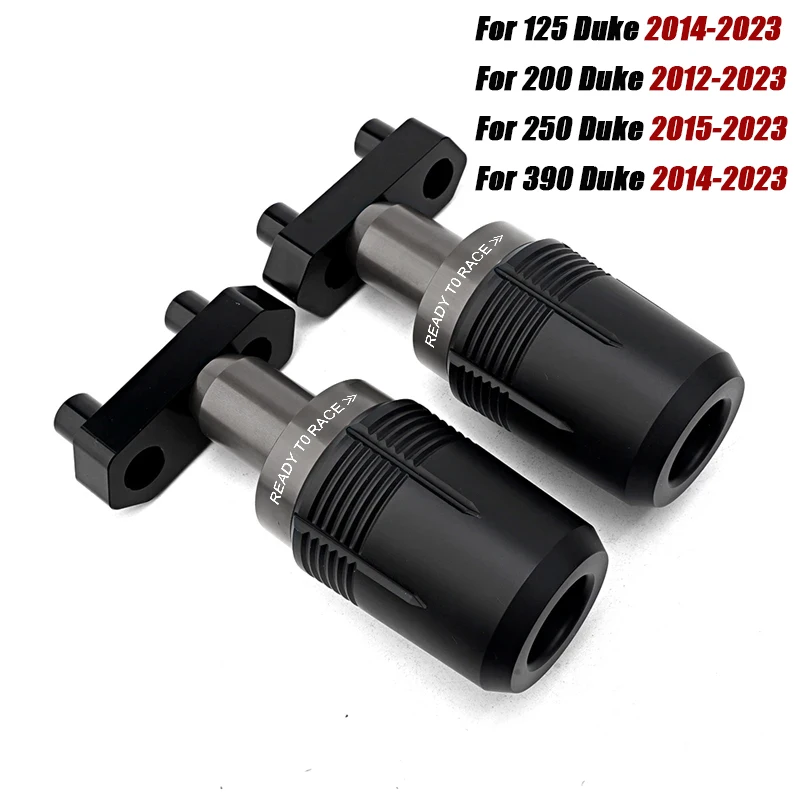듀크 390 250 200 125 Duke390 Duke250 2014-2025 모터 배기 프레임 슬라이더 충돌 방지 패드 보호대 낙하 방지 보호대 250 390 듀크