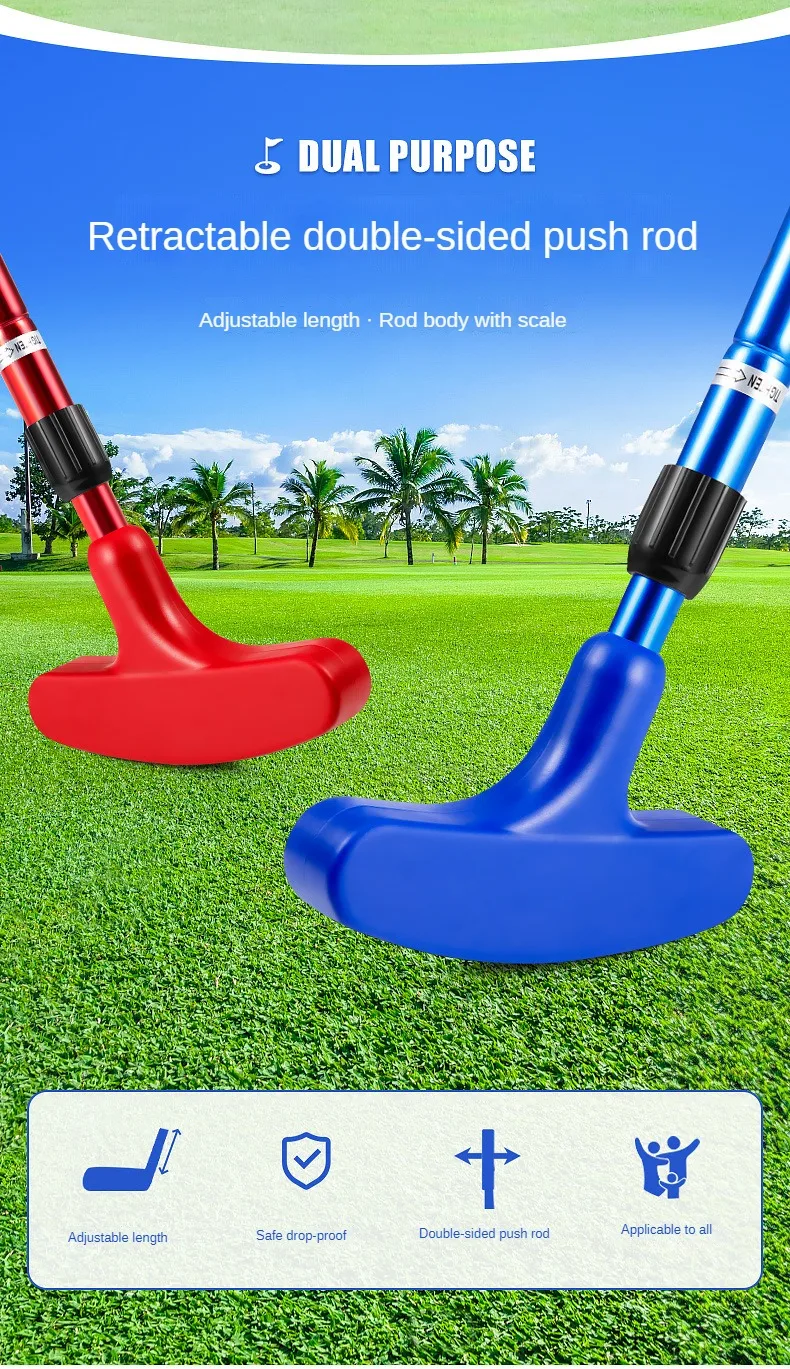 Description Picture 3 of itemPGM Golf Clubs Double Sided Putter Children Beginner Left Right Handclub Youth Practice Adjustable Length JRTUG014
