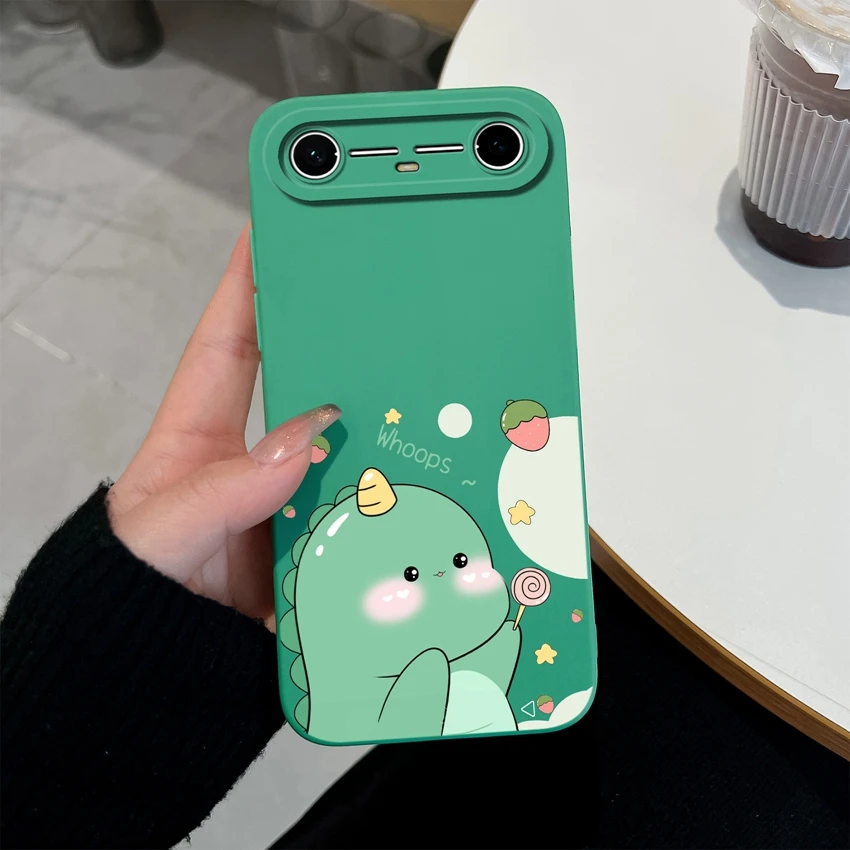Sunflower Pattern Liquid Silicone Soft Back Cover