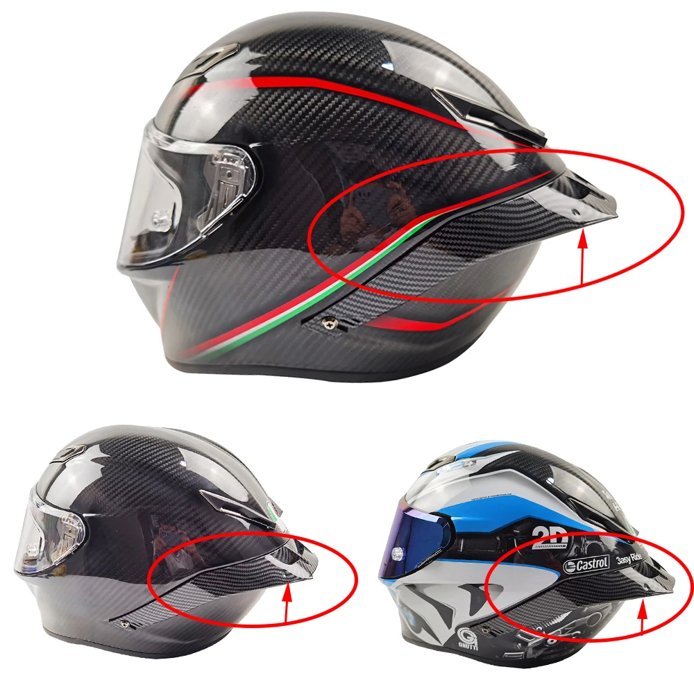 Carbon Fiber Helmet Spoiler Appearance Helmet Accessories Spoiler for Pista  GP R/GP RR Full Face Motorcycle Helmet