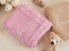 Personalized Knitted Blanket for Baby Boy Or Girl Soft Breathable Embroidered Name Blanket Baby Shower Stroller Birthday Gift 3