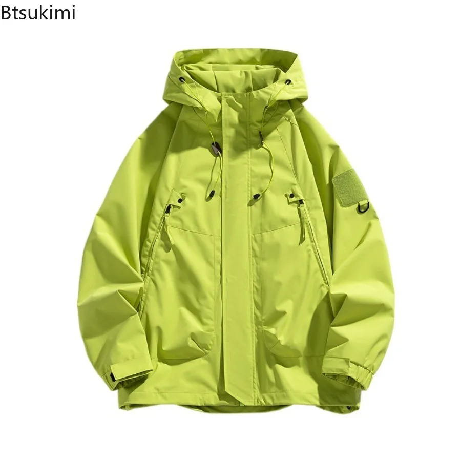 2026 Men's Jacket Aterproof Windbreaker Autumn Techwear Workwear Coat Outdoor Hiking Raincoat High-End Streetwear Outerwear Male - 5