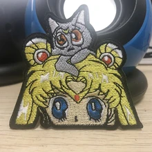 Japanese anime Sailor Moon patch ironing clothes embroidery cute cartoon patch children's clothes applique stickers T-shirt