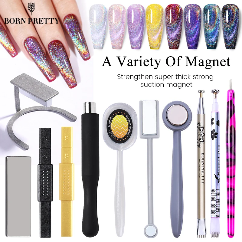 Cat Eye Nail Tool Magnetic Nail Art Tools Magnetic Nail Tools Nail Care Tools 1 Pc Cat Magnetic Stick 9D Effect Plate for UV Gel Line Strip Multi-function Magnet Board Nail Art
