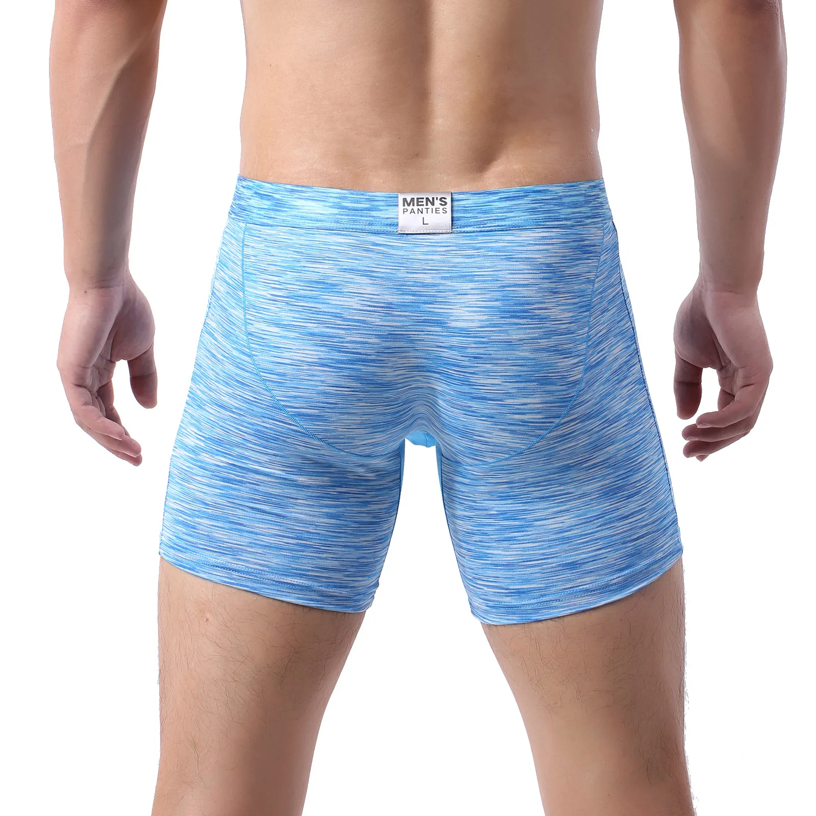 Mens Training Boxer Shorts Sports Fitness Comfortable Colorful Soft Boxers Mid Waist Seamless Big Pouch Short Pants