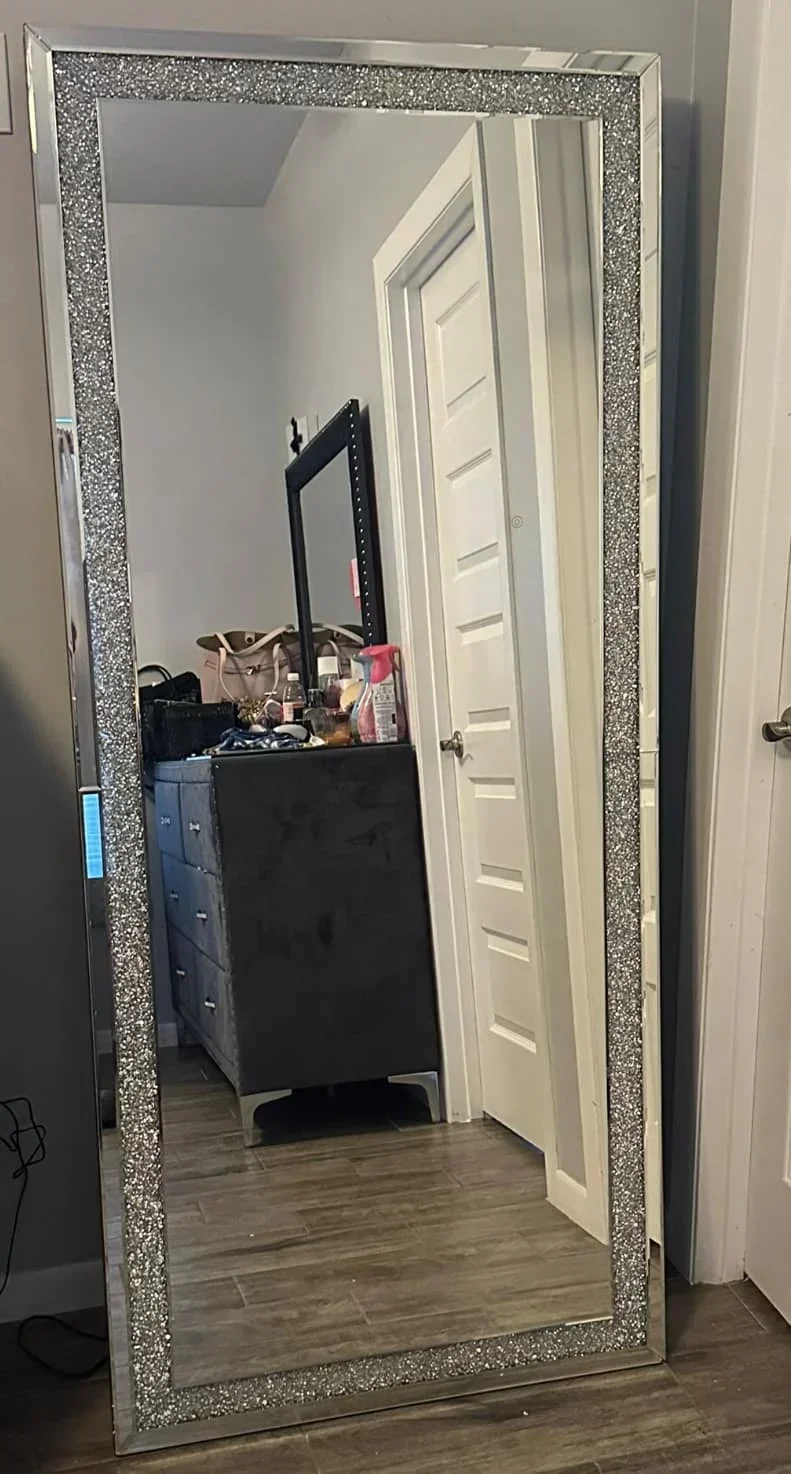 Crystal Floor Mirrors Full Length Large Size Standing Mirror Large Wall Mirrors