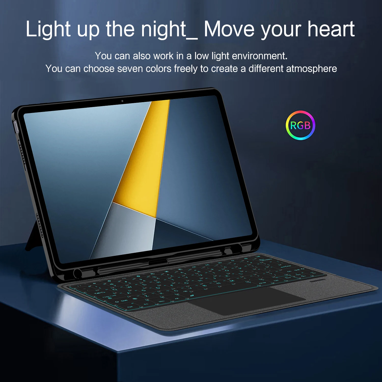 Detachable Touchpad Keyboard Cover with Pen Slot
