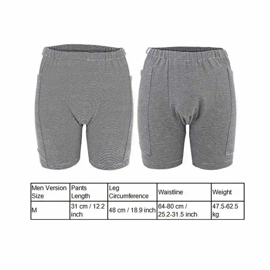 Wearable Urine Bag Soft Incontinence Pants Double Pocket Design Elderly Portable