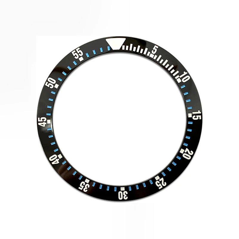 38mm gebogener Keramik-Lünetteneinsatz passend für SKX007 SKX009 SRPD GMT SUB Uhrengehäuse NH35 NH36 Uhrwerk Lünette Einsatzring Herrenuhrenteile – Detail 6