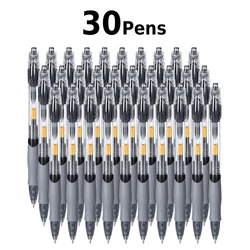 Retractable Gel Pens Set - Assorted Ink Colors (Black 30Pens)