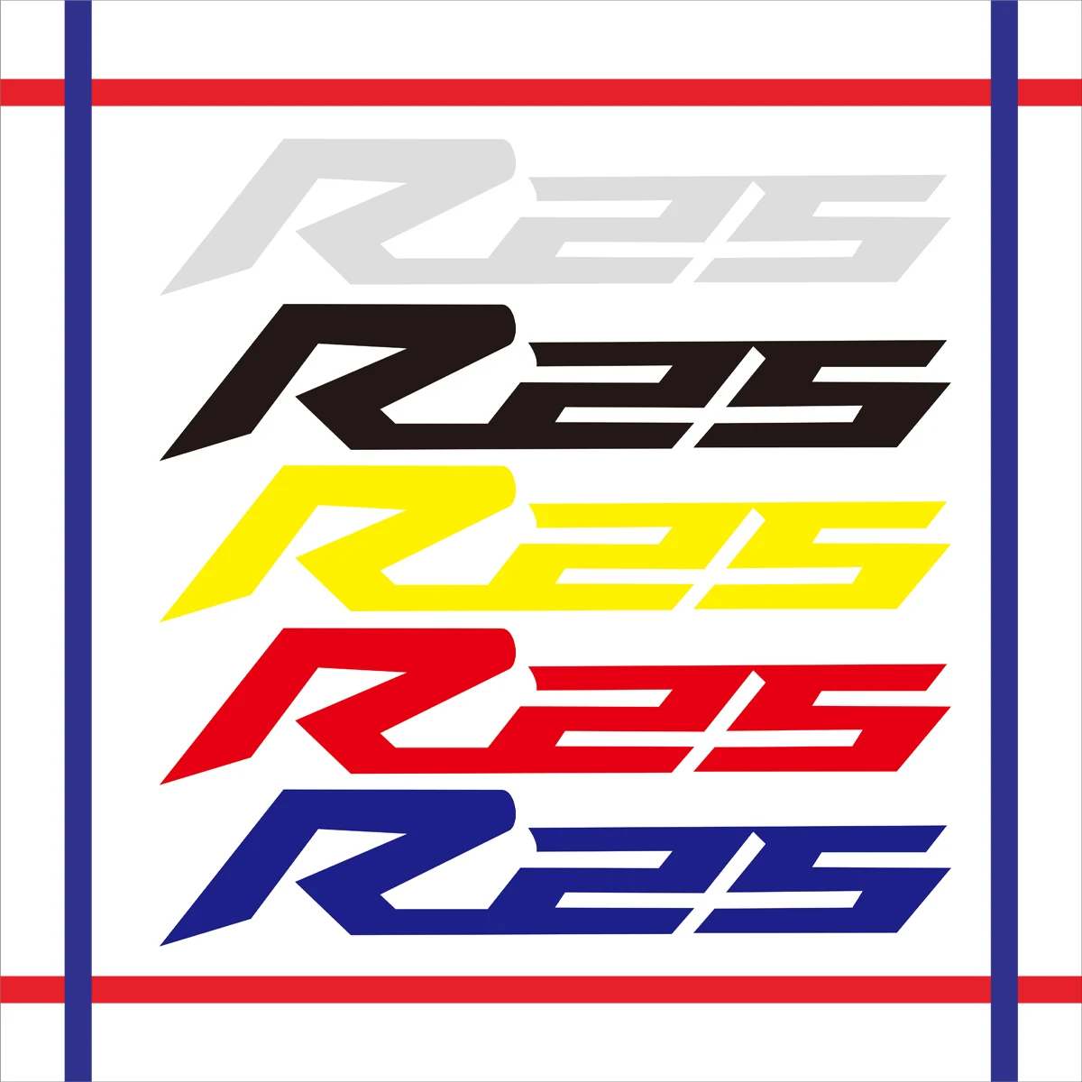 

2PCS Reflective Motorcycle Wheels Fairing Helmet Tank Pad Decoration Logo Accessories Stickers Decals For YAMAHA R25 YZF-R25