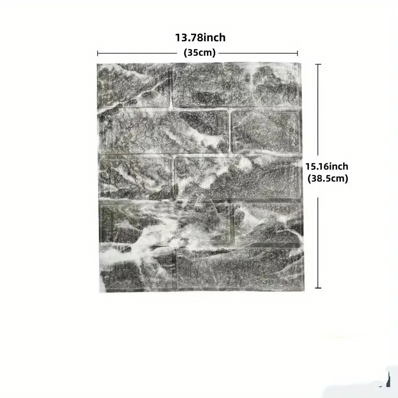 1-10pcs 35x38.5cm 3D Self-adhesive Foam Brick Pattern Wall Stickers Waterproof Anti-collision Decoration Renovated Wallpaper
