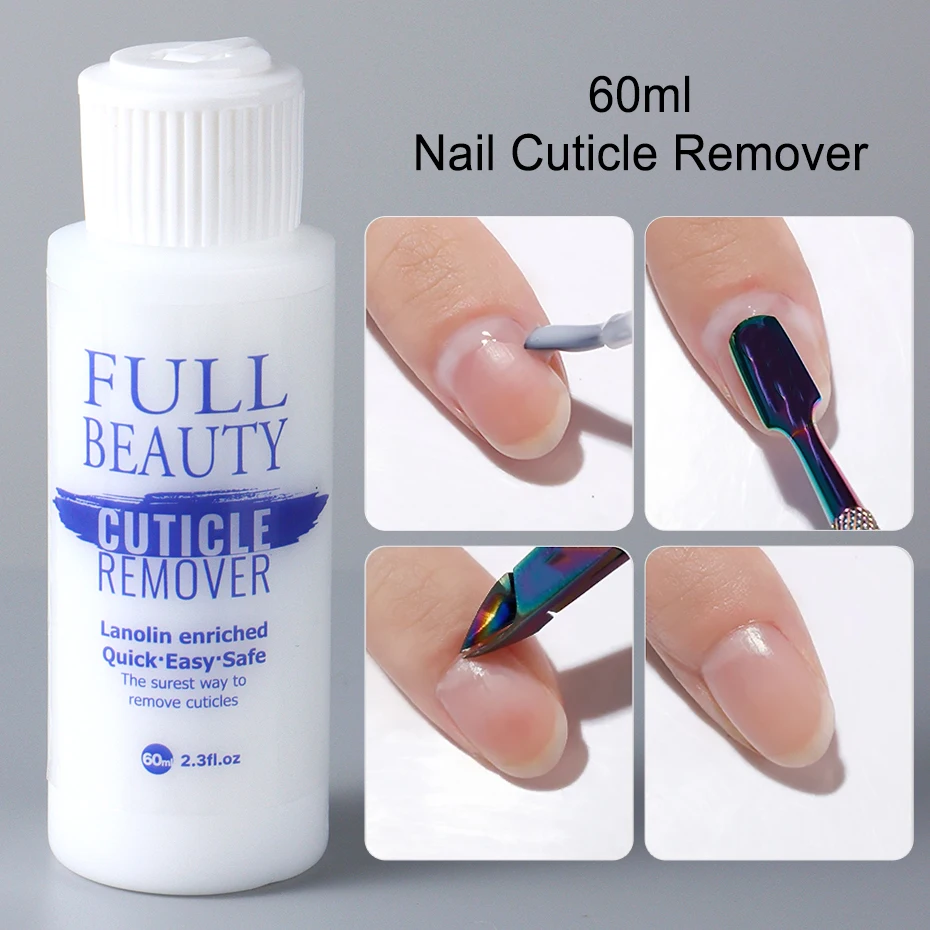 Nail Cuticle Remover Softener Liquid Exfoliator Cuticle Oil Treatment for Pedicure Nails Care 60/30ml